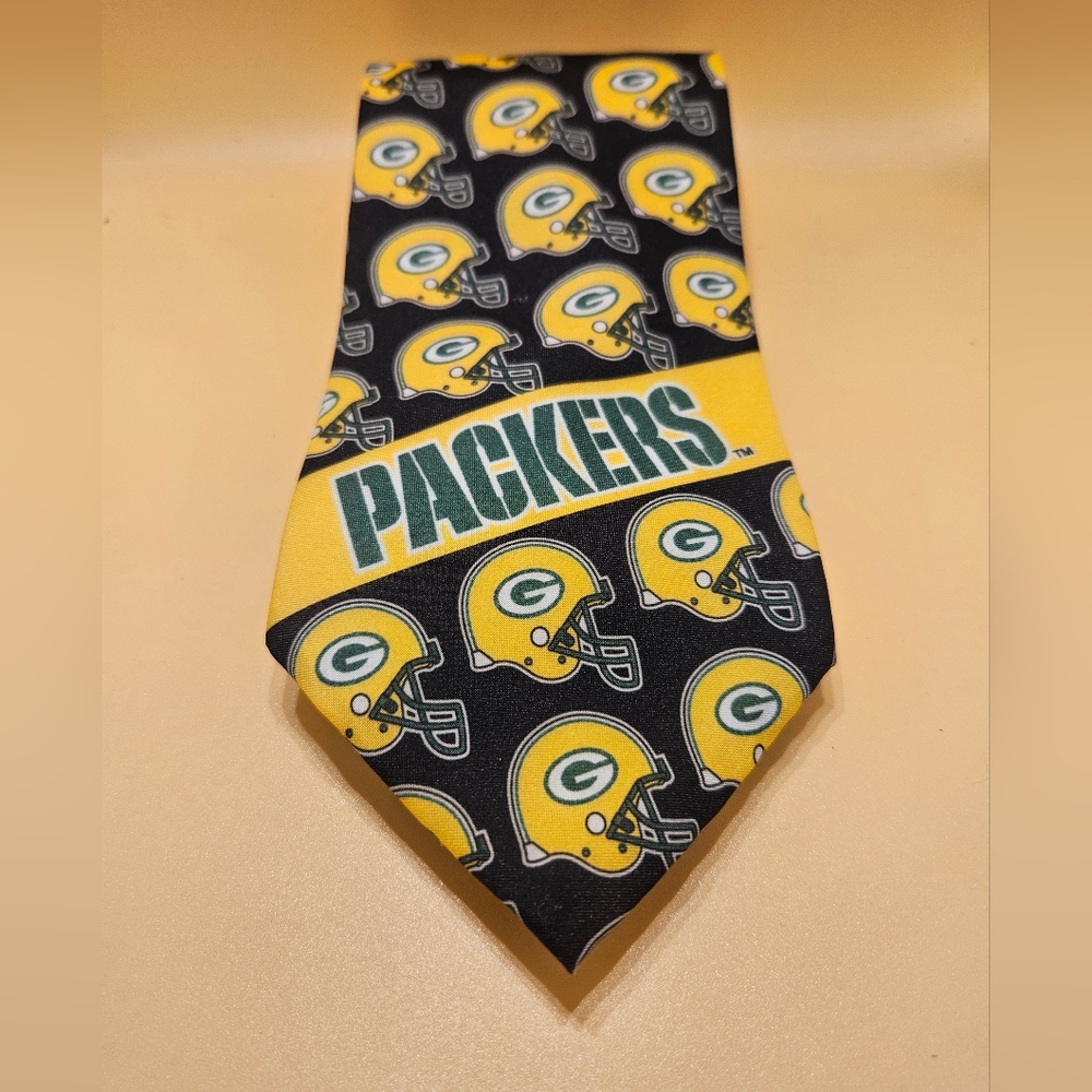 Vintage 1997 Green Bay Packers Ralph Marlin & Co Game Day Team Logo Neck Tie